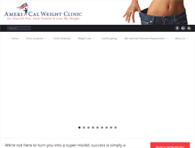 Tablet Screenshot of americalweightclinic.com